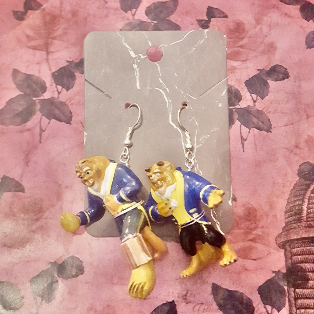 Disney Beauty and the Beast Dangle Earrings